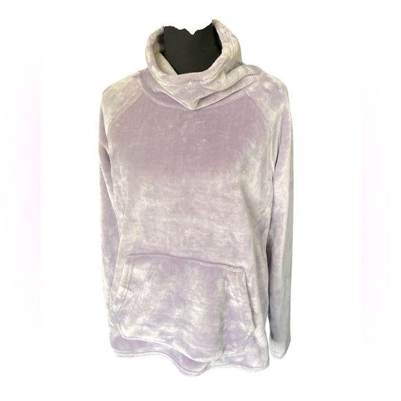 C9 By Champion Lavender Velour Cowl Neck Pullover, Size Large, Comfy Cozy Soft - Picture 2 of 6